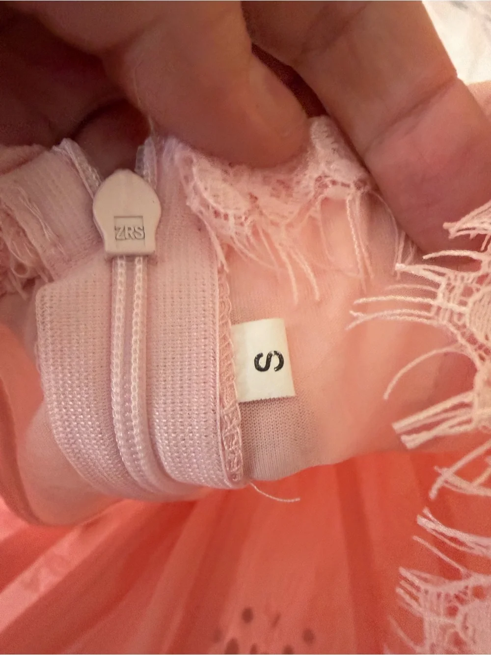 N/A pink strapless
